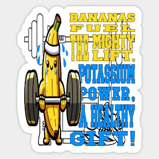 Banana Workout Champion Sticker